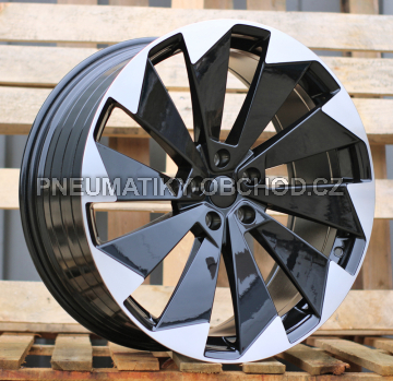Alu kola Racing Line I1141, 19x8 5x112 ET45, černá + leštění