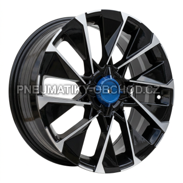 Alu kola Racing Line I2102, 17x7 4x100 ET37, černá + leštění