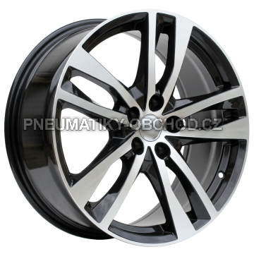 Alu kola Racing Line I5011, 19x8.5 5x112 ET40, černá + leštění