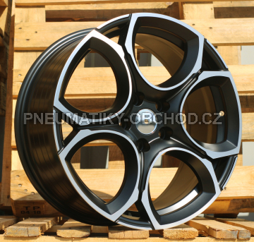 Alu kola Racing Line I5162, 18x8 5x112 ET45, černá matná + leštění