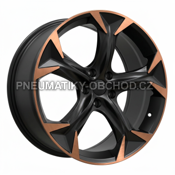 Alu kola Racing Line I5163, 20x8.5 5x112 ET40, černá matná + měděná barva leštění