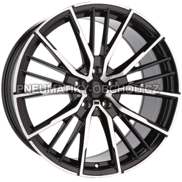Alu kola Racing Line I5498, 20x8.5 5x120 ET35, černá + leštění (zátěžová)