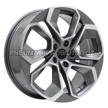 Alu kola Racing Line I5561, 18x8 5x112 ET42, šedivá + leštění