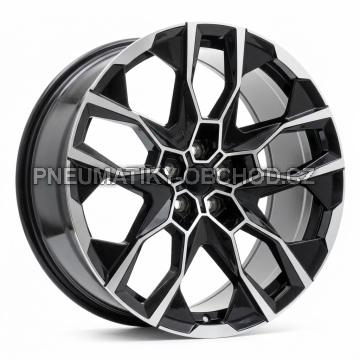 Alu kola Racing Line I5592, 22x9.5 5x112 ET32, černá + leštění (zátěžová)
