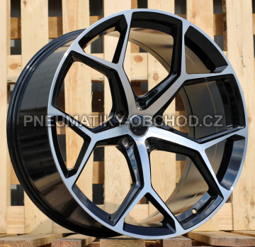 Alu kola Racing Line I5598, 19x8.5 5x112 ET35, černá + leštění