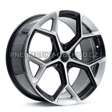 Alu kola Racing Line I5598, 19x8.5 5x112 ET40, stříbrná + černá lesklá (zátěžová)
