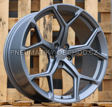 Alu kola Racing Line I5598, 23x10 5x112 ET15, šedivá matná (zátěžová)