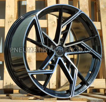 Alu kola Racing Line I5611, 18x8 5x112 ET35, černá + leštění