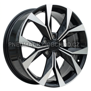 Alu kola Racing Line I5627, 17x7.5 5x112 ET40, černá + leštění