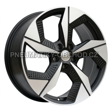 Alu kola Racing Line I5637, 18x7.5 5x114.3 ET50, černá matná + leštění