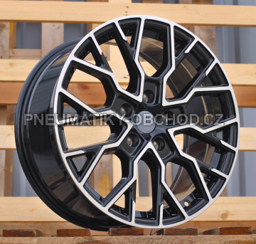 Alu kola Racing Line I5659, 18x8 5x120 ET48, černá + leštění (zátěžová)