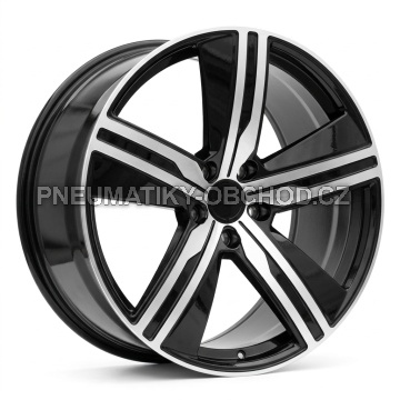 Alu kola Racing Line I5664, 22x11 5x130 ET47, černá + leštění (zátěžová)