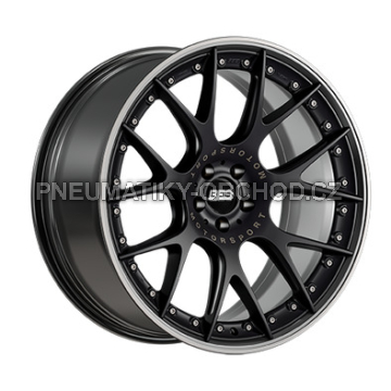 Alu kola Racing Line IN0278, 18x8 5x120 ET34, černá matná + leštěný límec