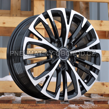 Alu kola Racing Line IN3515F, 17x7 5x114.3 ET50, černá + leštění
