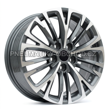 Alu kola Racing Line IN3515F, 17x7 5x114.3 ET50, šedivá + leštění