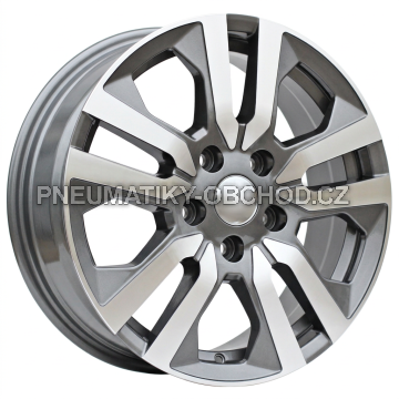 Alu kola Racing Line IN3516F, 16x6 5x114.3 ET50, šedivá + leštění