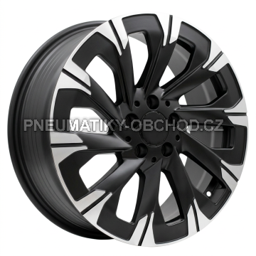 Alu kola Racing Line IN3519F, 18x7.5 5x112 ET52, černá matná + leštění (zátěžová)