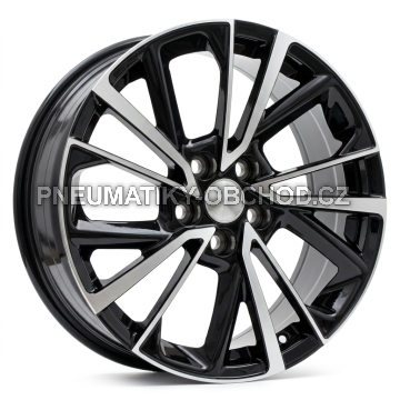 Alu kola Racing Line IN3623F, 18x7 5x114.3 ET35, černá + leštění