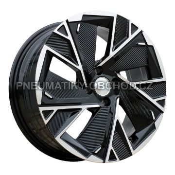 Alu kola Racing Line IN3625F, 17x7 4x100 ET37, černá + leštění