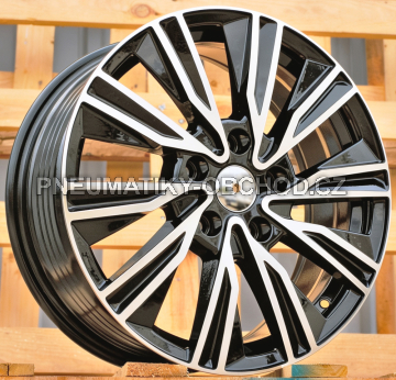 Alu kola Racing Line IN3651F, 17x7 5x120 ET55, černá + leštění