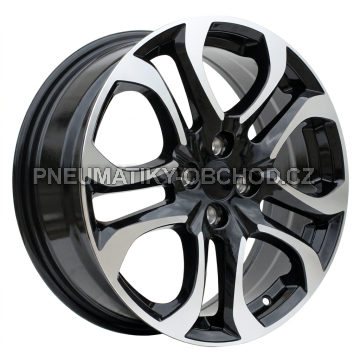Alu kola Racing Line L1650, 17x6.5 4x100 ET45, černá + leštění