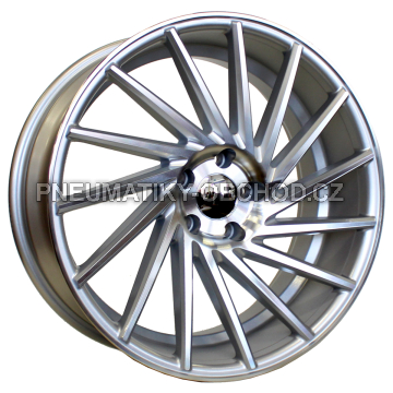 Alu kola Racing Line LU589, 20x9.5 5x120 ET38, stříbrná + leštění