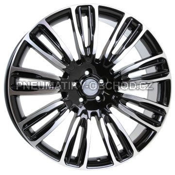 Alu kola Racing Line XE136, 20x9 5x108 ET45, černá + leštění