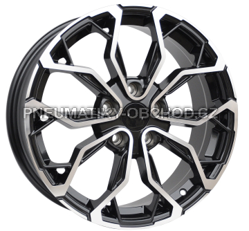 Alu kola Racing Line XF260, 17x7 5x114.3 ET43, černá + leštění