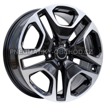 Alu kola Racing Line Y0113, 19x7.5 5x114.3 ET40, černá + leštění