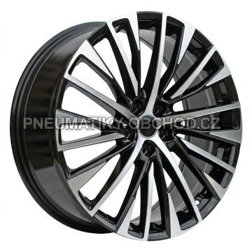 Alu kola Racing Line Y1118, 21x8 5x114.3 ET40, černá + leštění (zátěžová)