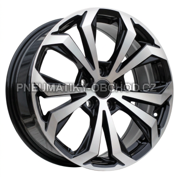 Alu kola Racing Line Y1133, 18x7 5x114.3 ET35, černá + leštění
