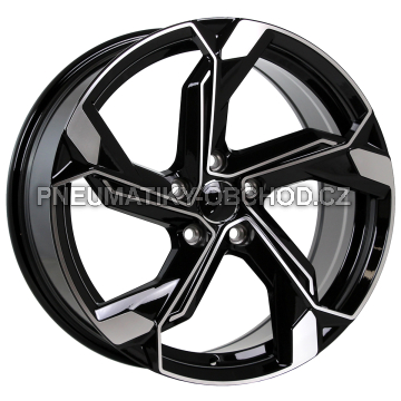 Alu kola Racing Line Y1201, 21x9 5x112 ET36, černá + leštění