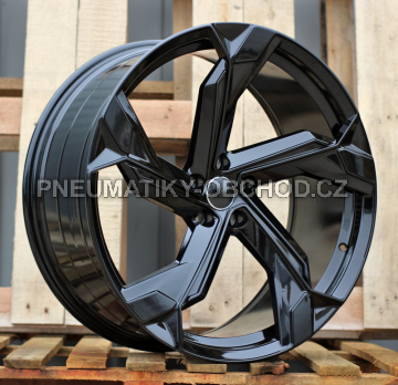 Alu kola Racing Line Y1201, 23x10 5x112 ET15, černá lesklá (zátěžová)