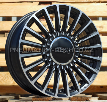 Alu kola Racing Line Y1210, 16x6.5 4x98 ET35, černá matná + leštění