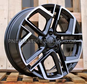Alu kola Racing Line Y1243, 20x8.5 5x112 ET38, černá matná + leštění