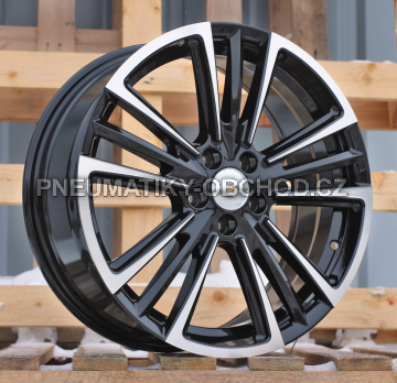 Alu kola Racing Line Y1257, 17x7 5x100 ET47, černá + leštění