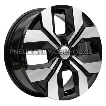 Alu kola Racing Line Y1392, 15x6.5 4x100 ET40, černá + leštění