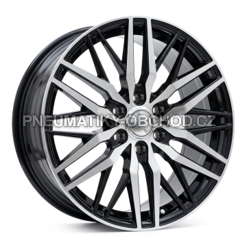 Alu kola Racing Line YF0453, 18x8 6x120 ET48, černá + leštění (zátěžová)