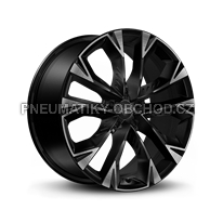 Alu kola Racing Line YF1150, 19x8 5x112 ET40, černá matná + leštění