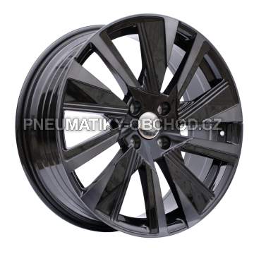 Alu kola Racing Line YF1152, 18x7 4x108 ET35, černá + tmavé leštění