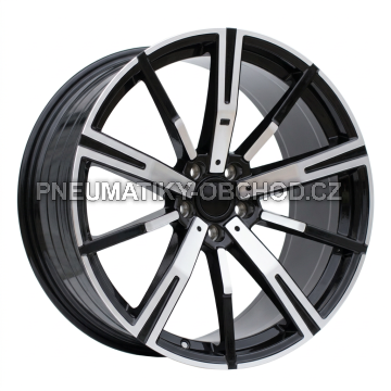 Alu kola Racing Line YF1156, 20x8.5 5x112 ET28, černá + leštění (zátěžová)