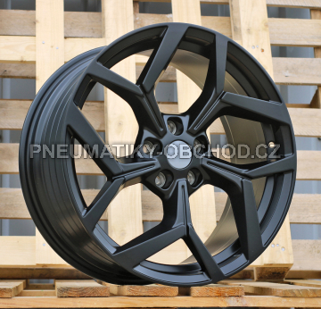 Alu kola Racing Line YF5729, 18x8 5x108 ET47.5, černá matná (zátěžová)