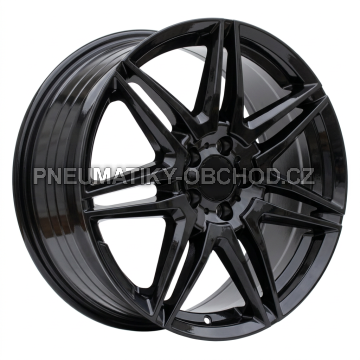 Alu kola Racing Line YF7075, 19x8 5x112 ET52, černá lesklá (zátěžová)