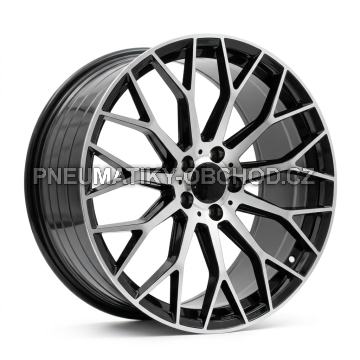 Alu kola Racing Line YS1180, 18x8 5x112 ET35, černá + leštění