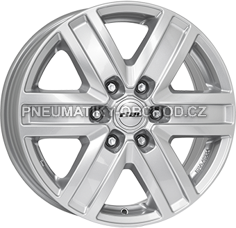 Alu kola RIAL TRANSPORTER 6, 17x7 6x130 ET57, stříbrná (zátěžová)