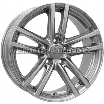 Alu kola RIAL X10, 19x8 5x112 ET57, šedivá lesklá