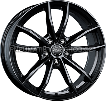 Alu kola RIAL X12, 17x7 5x112 ET47, černá lesklá