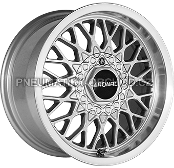 Alu kola RONAL LS, 15x7.5 4x100 ET25, stříbrná + leštění