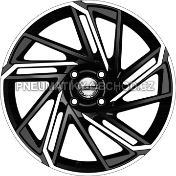 Alu kola TecnoMagnesio EPOWER, 17x7 5x112 ET34, černá + leštění