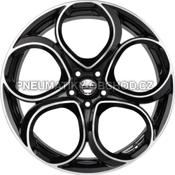 Alu kola TecnoMagnesio JUNIOR, 19x8 5x110 ET34, černá + leštění